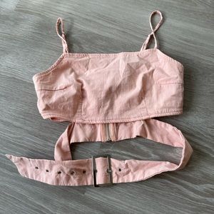Pink Crop Top